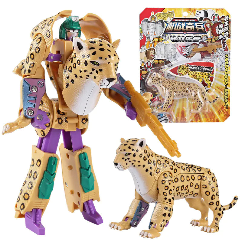 Animal Robot Toys: Lion, Tiger, Eagle Transforming Set