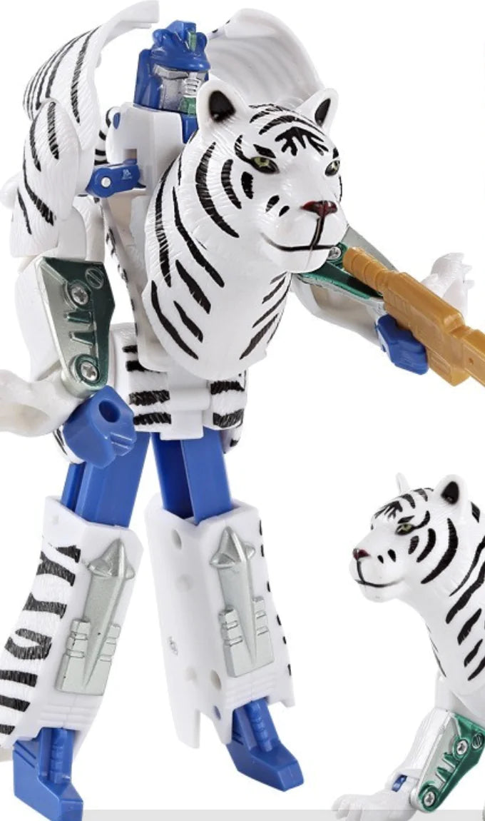 Animal Robot Toys: Lion, Tiger, Eagle Transforming Set