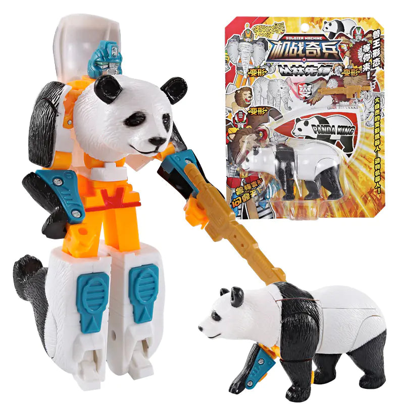 Animal Robot Toys: Lion, Tiger, Eagle Transforming Set