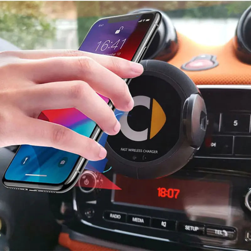 Smart Wireless Car Charger with Phone Holder (Model 453/451)
