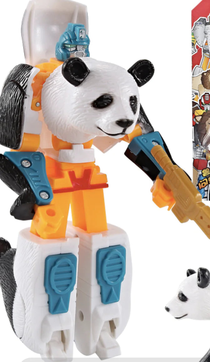 Animal Robot Toys: Lion, Tiger, Eagle Transforming Set