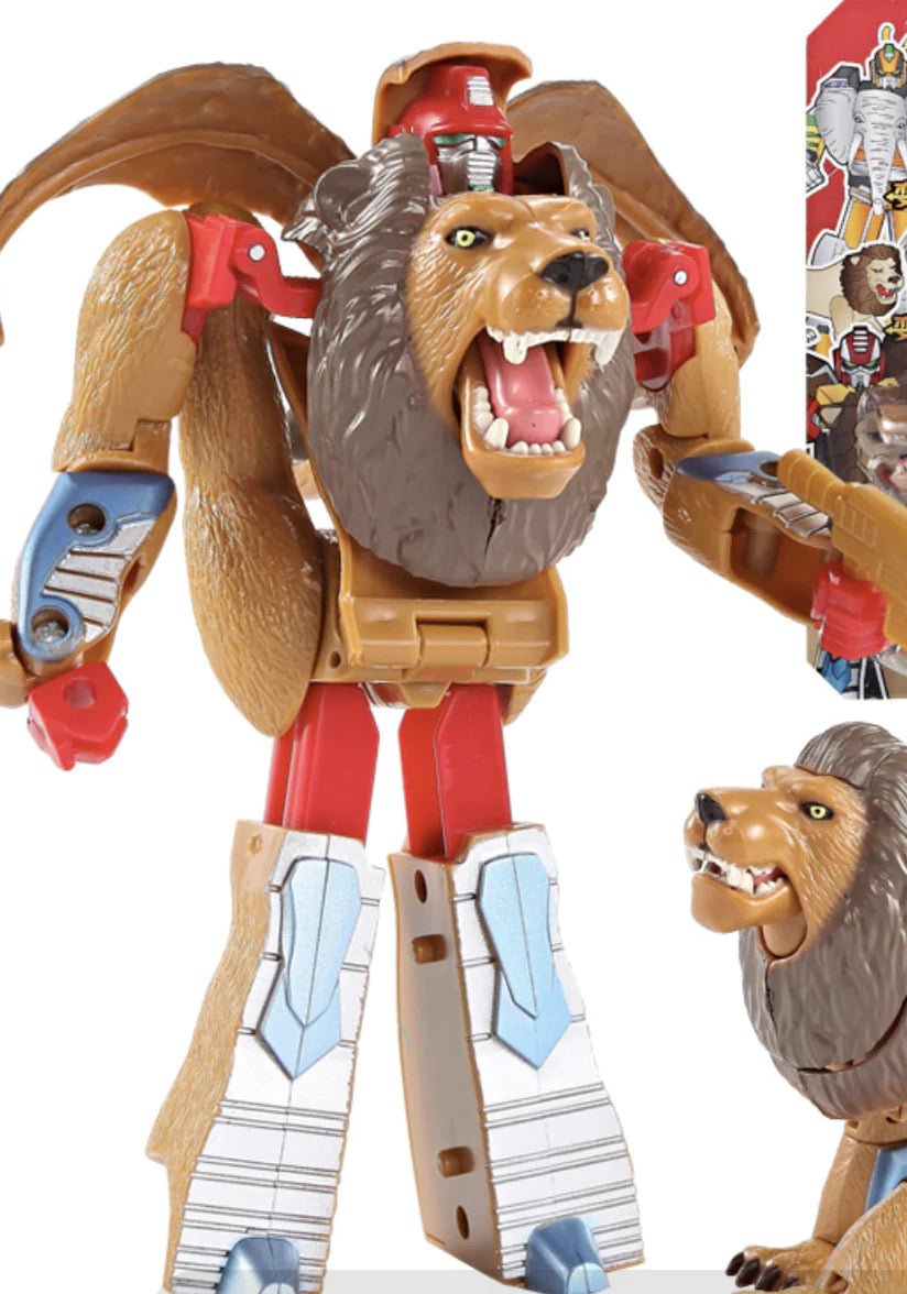Animal Robot Toys: Lion, Tiger, Eagle Transforming Set